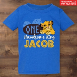 Lion King ONE Personalized Blue T-shirt