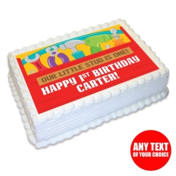Little Handyman 1st Personalizable Edible Icing