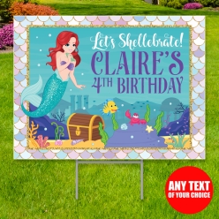 34% OFF: Little Mermaid PERSONALIZED Yard Sign