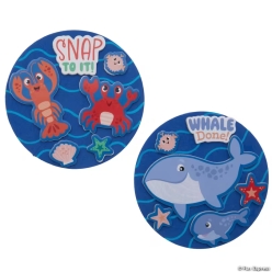 Beach Buddies Wha;e, Crab & Lobster Craft Kit-12Pk
