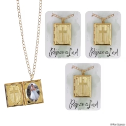 Religious Gold Bible Necklace-3Pk
