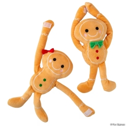Long Arm Smiling Brown Gingerbread Characters-10Pk