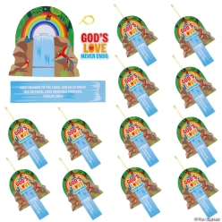 Rainforest VBS God's Love Never Ends Craft Kit-12Pk