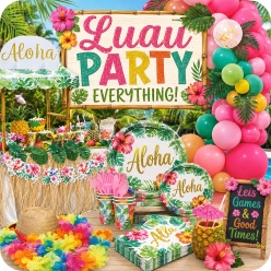 Luau Hawaiian Party Supplies - EVERYTHING