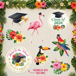 Luau Grad PERSONALIZED Wall Cutouts - 8PK