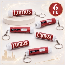 Harry Potter Lumos Wand Flashlight Keychains - 6 Pack