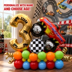 Monster Truck 6 Ft Airfill Personalized Balloon Column Kit
