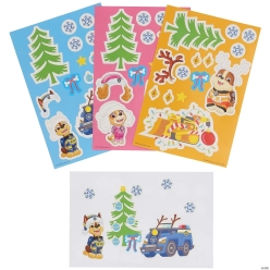 PAW Patrol Christmas Sticker Sheets-12Pk