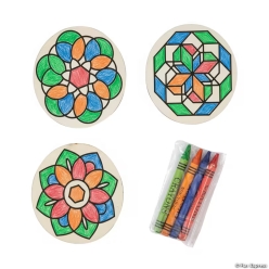 Mandala Wooden CYO Coaster Kit-6Pk