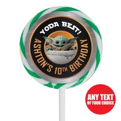 The Mandalorian PERSONALIZED Lollipops - 12 Pk