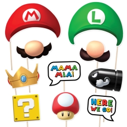 Super Mario Photo Props - 10 PK