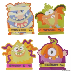 Monster Mayhem Character Bracelets with Card for 24