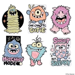 Colour Your Own Monster Mayhem Fuzzy Posters-12Pk