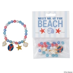 Meet Me at the Beach Beaded Bracelet Craft Kit-12pk