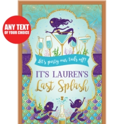Bachelorette Mermaid PERSONALIZED Giant Vinyl Keepsake Door Sign