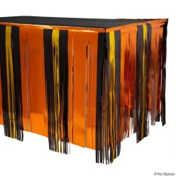 Halloween 9 Foot Metallic Foil Fringe Table Skirt