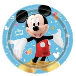 Mickey Mouse Blue Dessert Plates - 10 PK