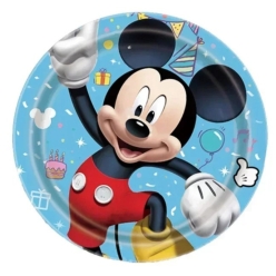Mickey Mouse Blue Dinner Plates - 10 PK