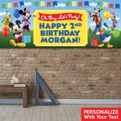 Mickey & Friends PERSONALIZED Giant Vinyl Keepsake Banner