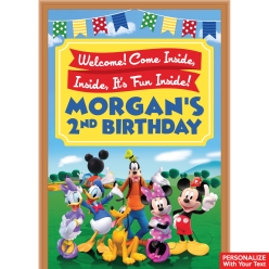 Mickey & Friends PERSONALIZED Giant Vinyl Keepsake Door Sign