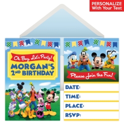 Mickey & Friends PERSONALIZED Invitations - 8 Pk