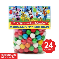Mickey & Friends Personalized Treat Bags & Tags 24pk