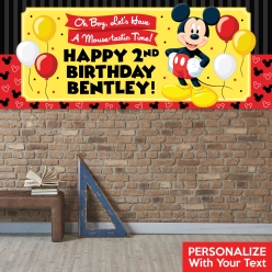 Mickey PERSONALIZED Giant Vinyl Keepsake Banner