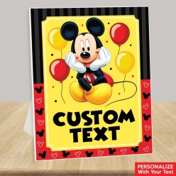 Mickey Mouse Custom Text 14