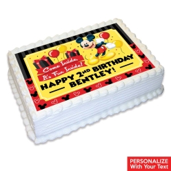 Mickey Mouse Classic Personalized Edible Icing