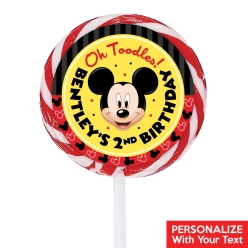 Mickey PERSONALIZED Lollipops - 12 Pk