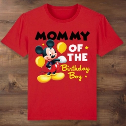 55% OFF: Mickey Mouse Mommy of Birthday Boy T-shirt- Choose Size