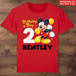 Mickey Personalized Red T-shirt