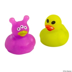 Alien Green & Purple Rubber Ducks-24Pk