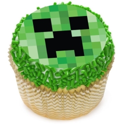 Minecraft Cupcake Icing Toppers 12pk