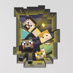 Minecraft Character Breakthrough 31cm Vinyl Decal