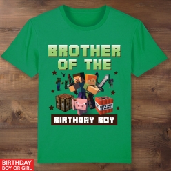 Minecraft Brother Green T-shirt