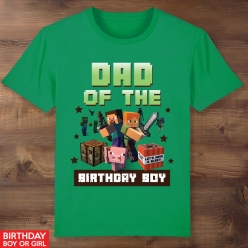 Minecraft Dad Green T-shirt