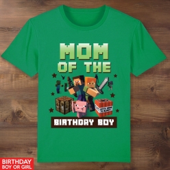 Minecraft Mom Green T-shirt