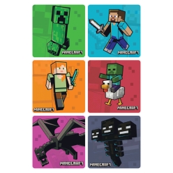Minecraft Sheet of Vinyl Stickers