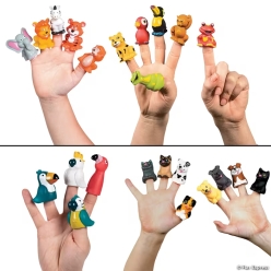 Animal Finger Puppets Sets - 96pcs
