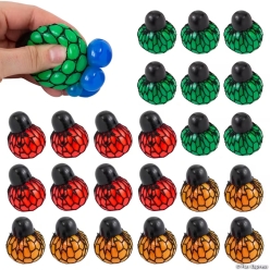 Mesh Covered Stress Balls - 24 Pack