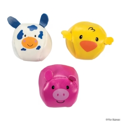 Farm Cow Animal Shaped Balls - 12pk