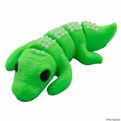 3D-Printed Plastic Segmented Alligator Fidget Toys-12Pk