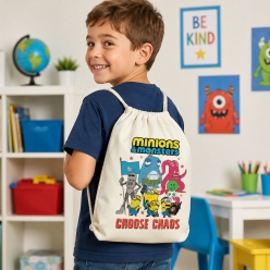 Minions & Monsters Choose Chaos Drawstring Backpack