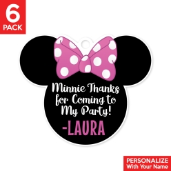 Minnie PERSONALIZED Thank You Tags - 6 Pk