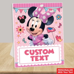 50% OFF: Minnie Mouse Custom Text 14