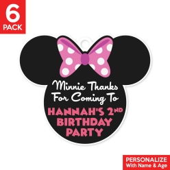 Minnie PERSONALIZED Thank You Tags - 6 Pk