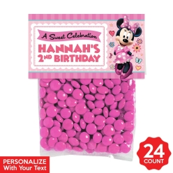 30% OFF: Minnie Mouse Personalizable Treat Bags & Tags - 24pk