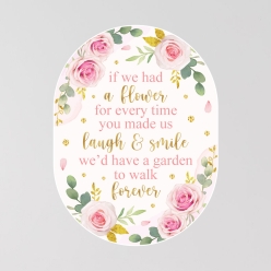Floral Garden Daughter Quote Vinyl 12