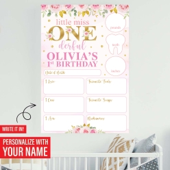 Miss One-derful 1st Milestone Chart 17